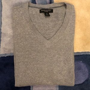 Banana Republic Silk/Linen V-Neck Sweater